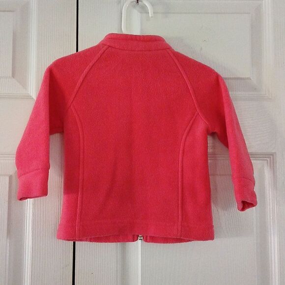 Columbia melon color fleece zip up jacket Sz 12-18m NWOT - Picture 4 of 5
